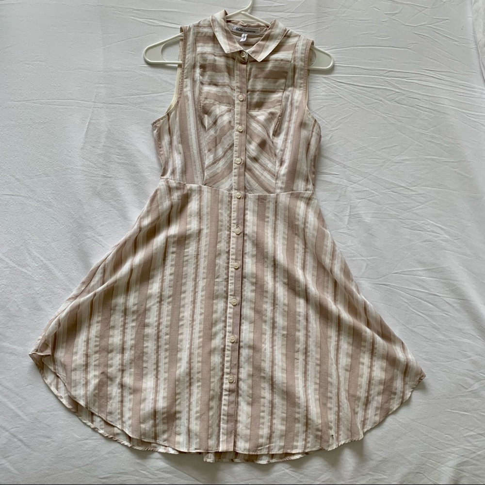 BCBGeneration striped shirtdress